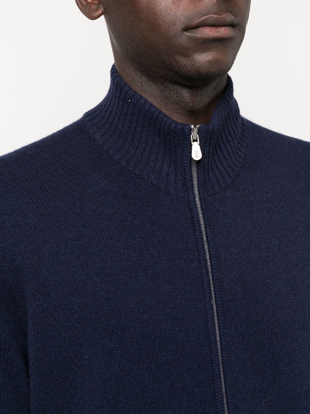 zipped-up cashmere jumper - 5