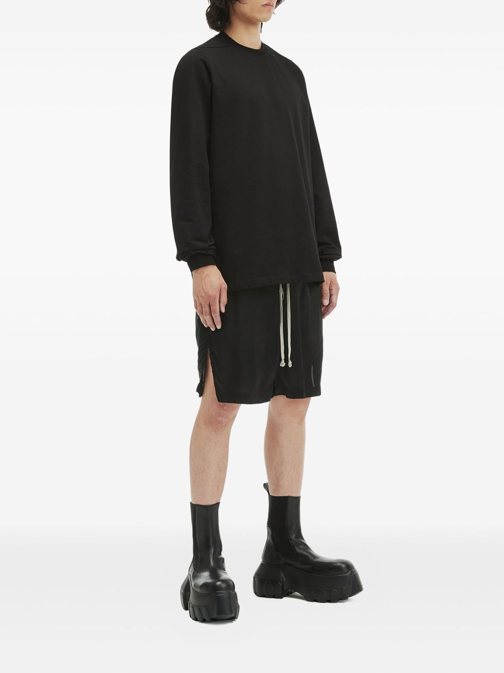 Boxers drawstring side-split shorts - 2