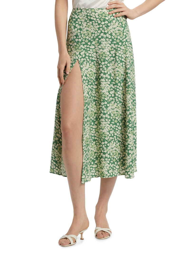 Women's Zoe Floral Crepe Skirt - Mento 3