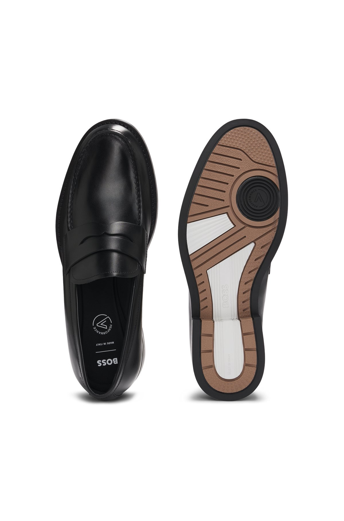 DRESSLETIC SLIP-ON PENNY LOAFERS IN LEATHER - 4