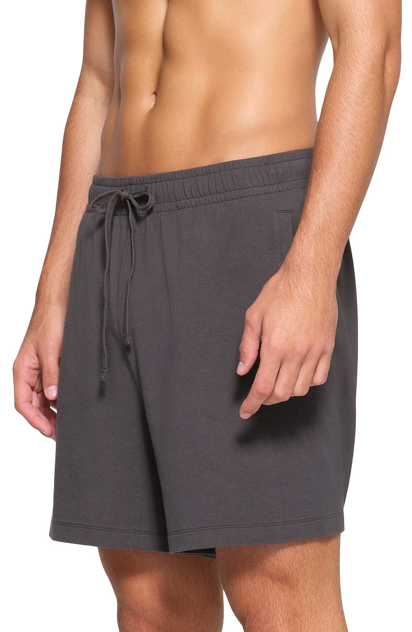 SKIMS Stretch Cotton Blend Jersey Lounge Shorts in Ash at Nordstrom - 3