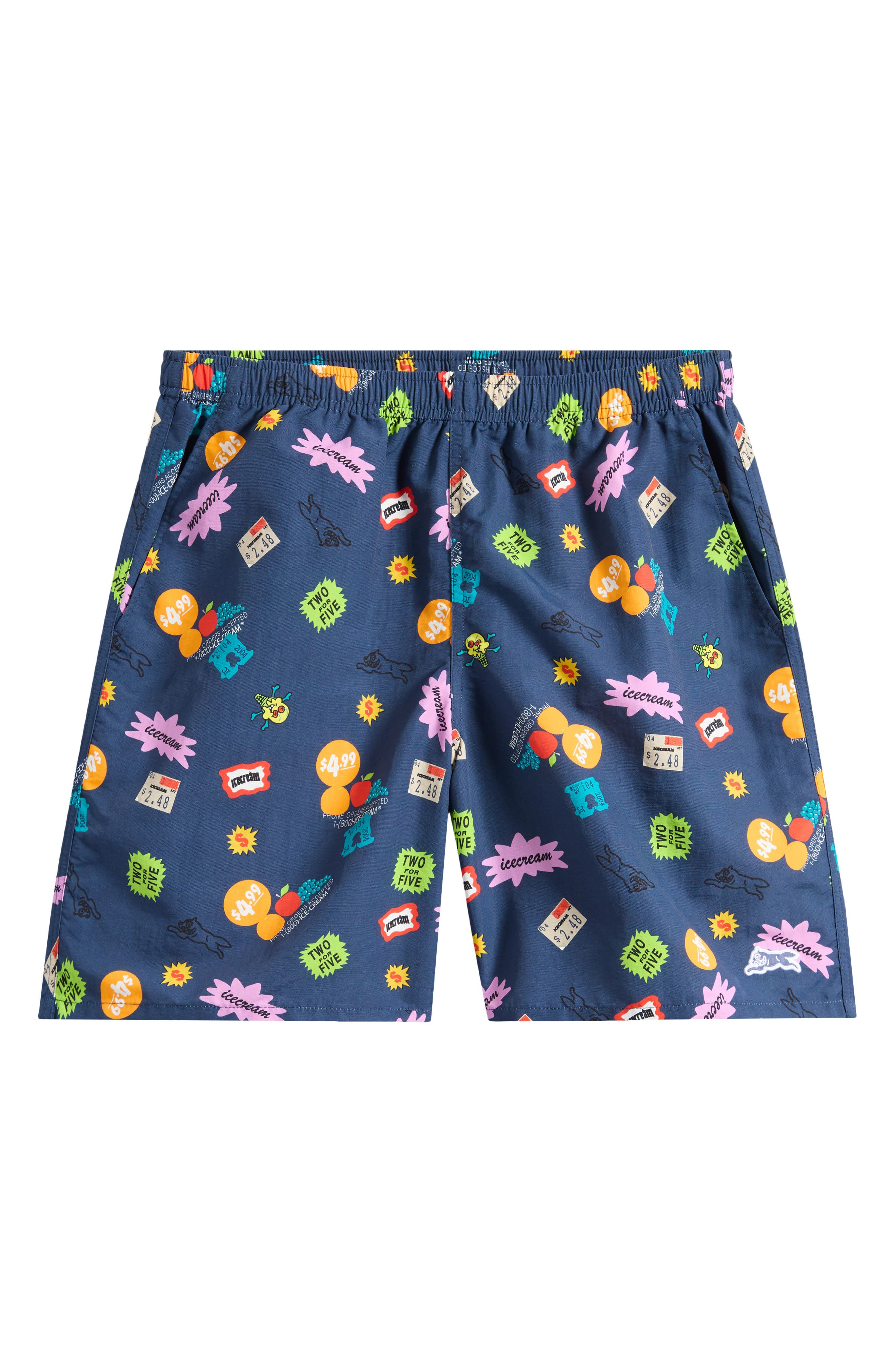 ICECREAM Scatter Graphic Nylon Shorts in Sargasso S at Nordstrom - 5