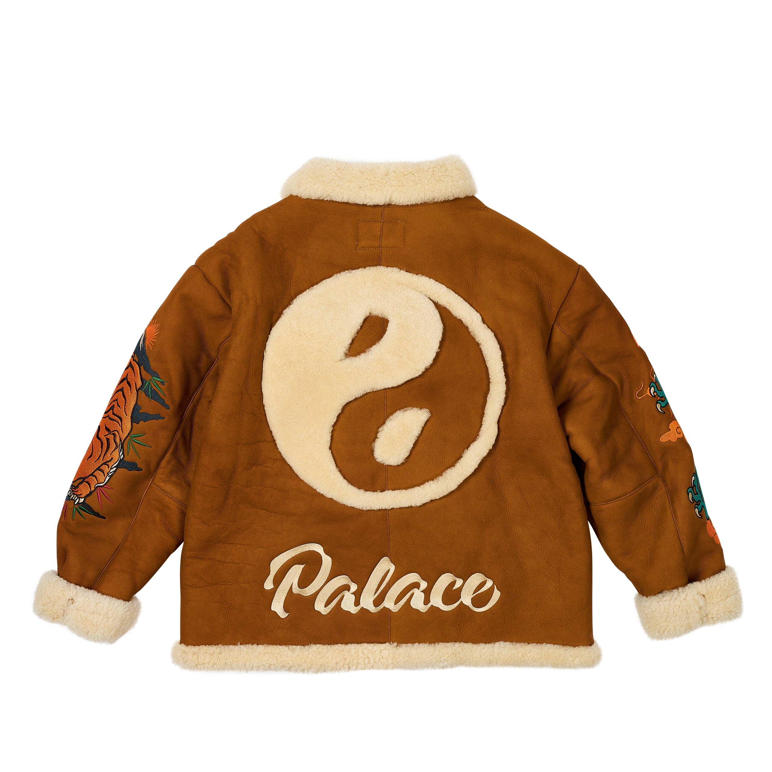 PALACE UGG SHEARLING JACKET CHESTNUT - 3