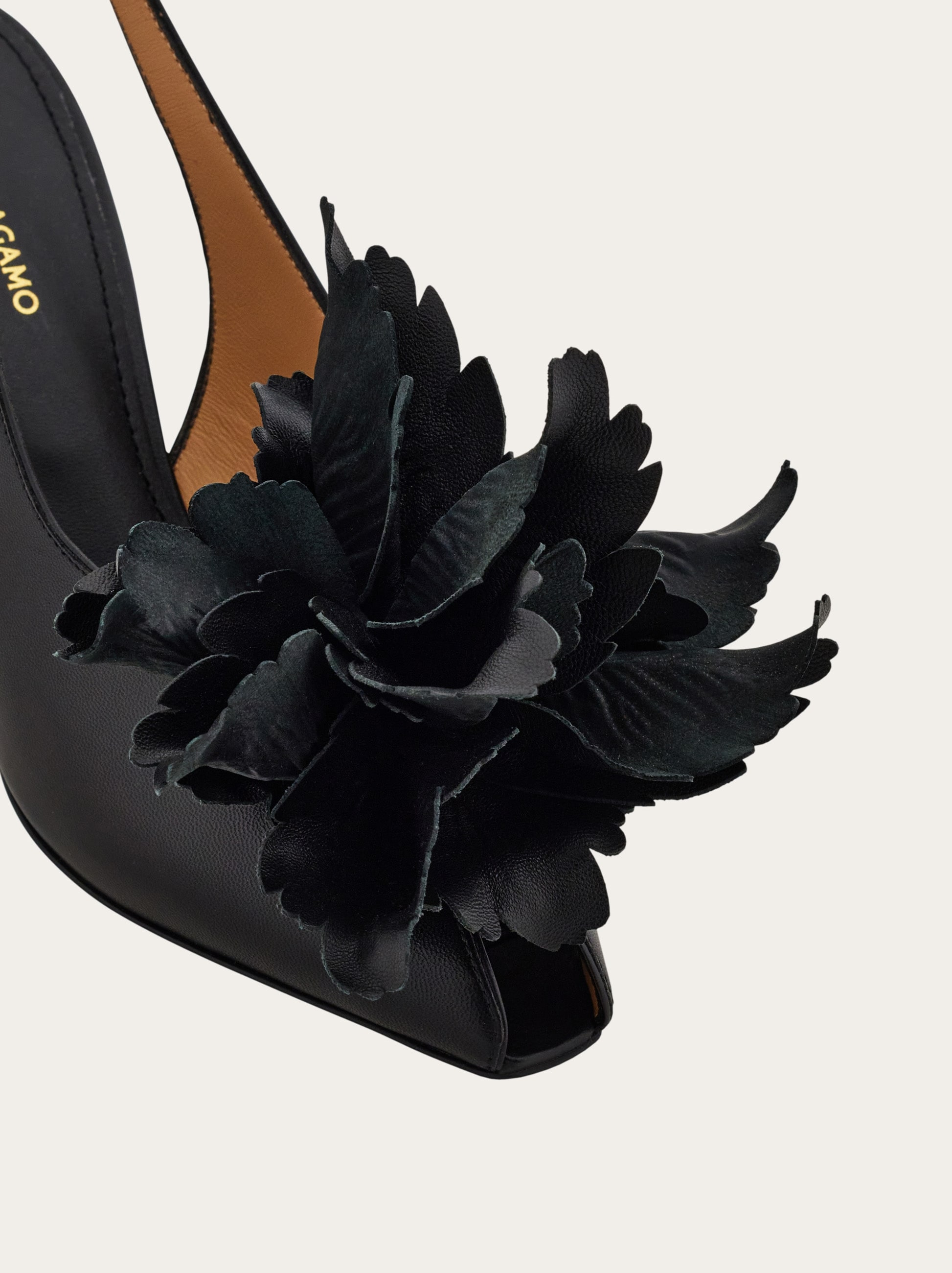 Flower embellished slingback - 6