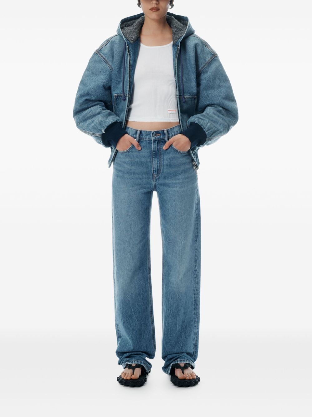 mid-rise straight-leg jeans - 2