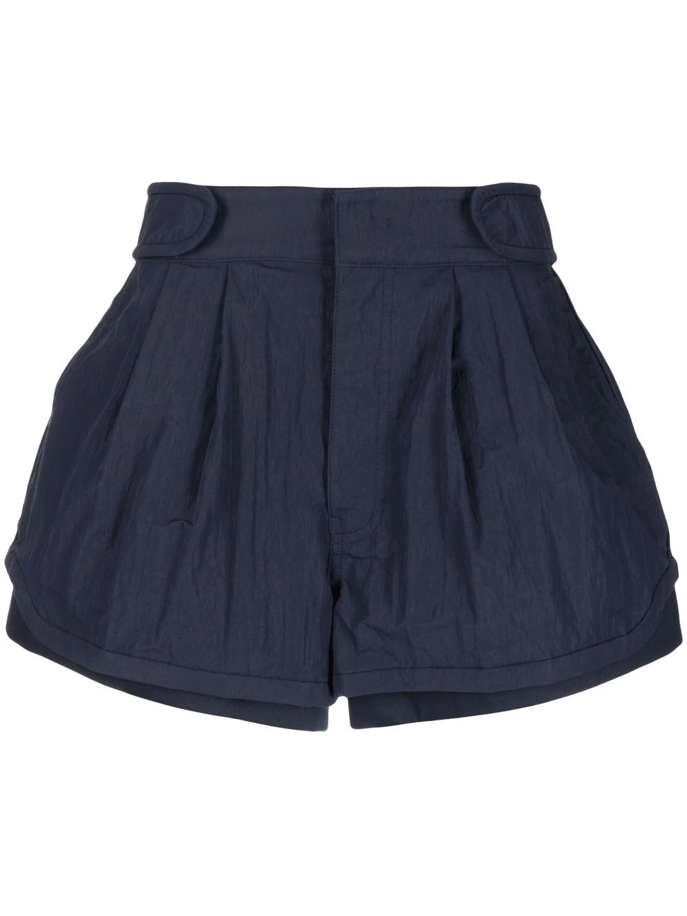 double layer pleated shorts - 1