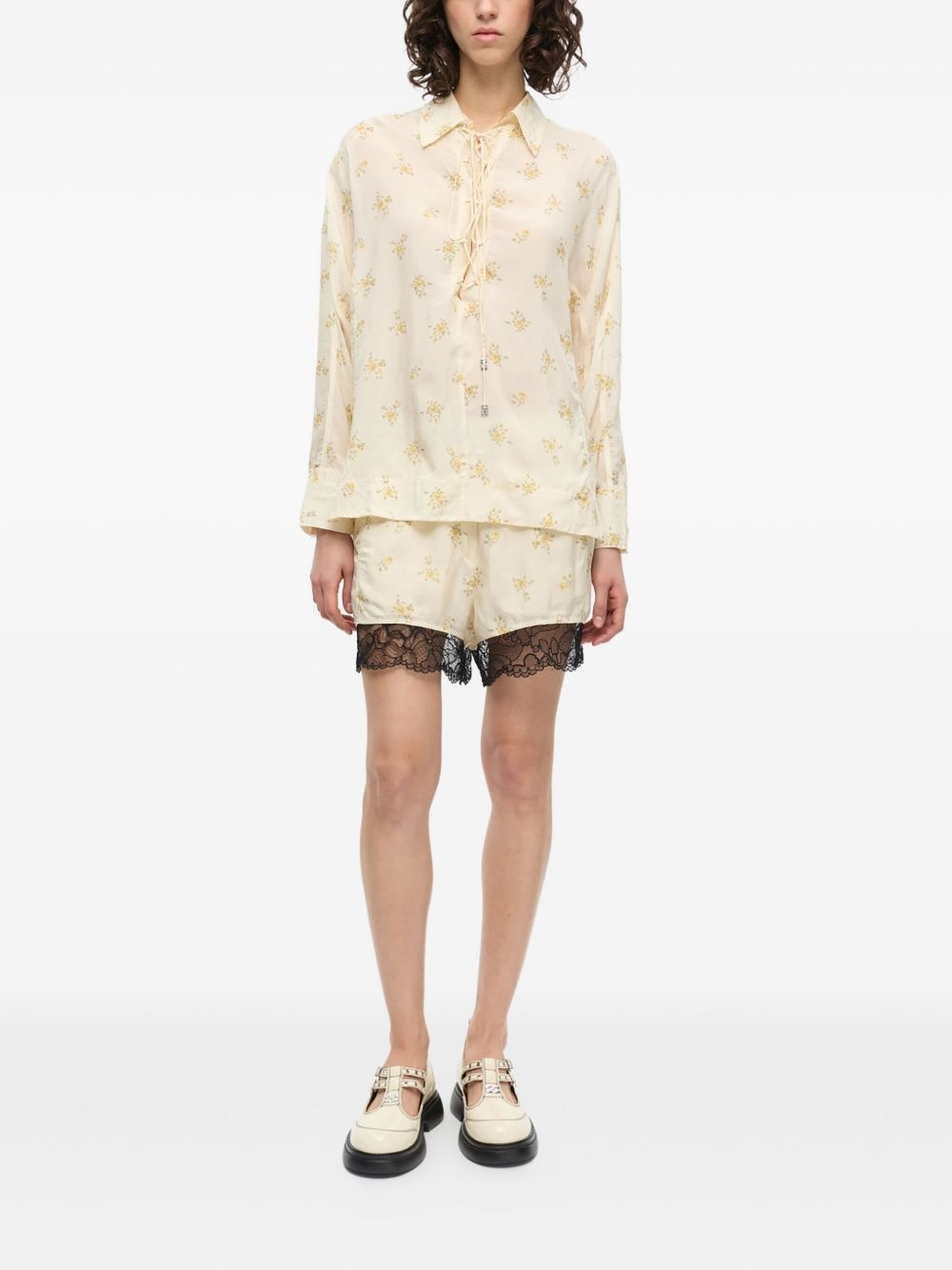 floral-print blouse - 2