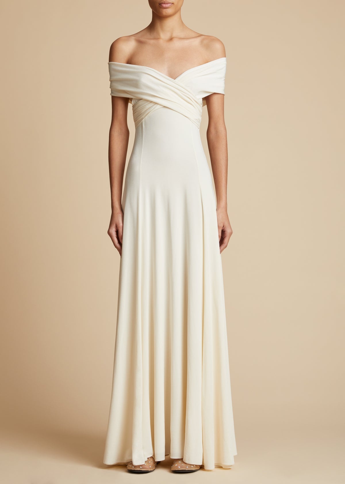 The Bruna Dress in Cream - 1
