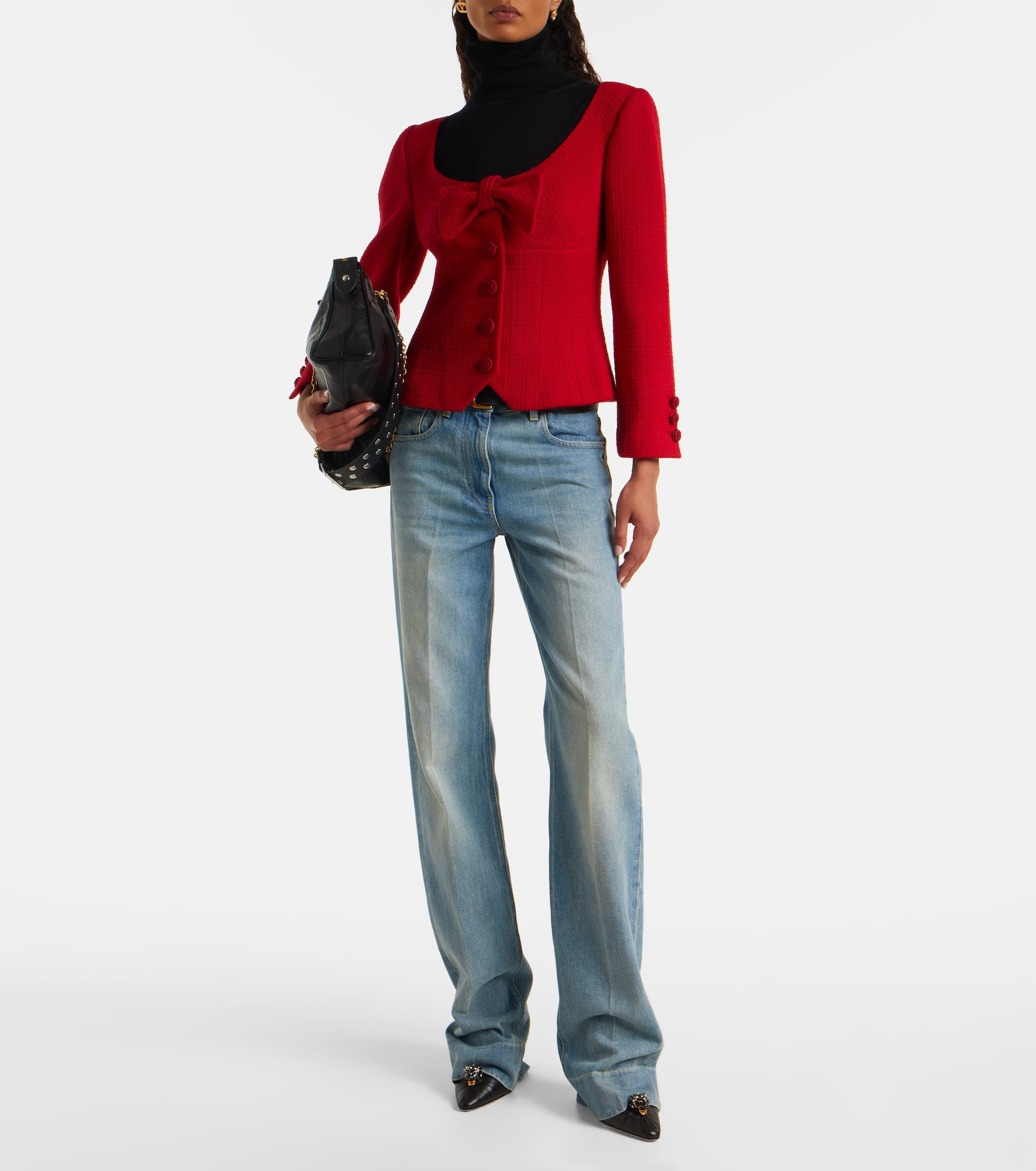 Low-rise wide-leg jeans - 2