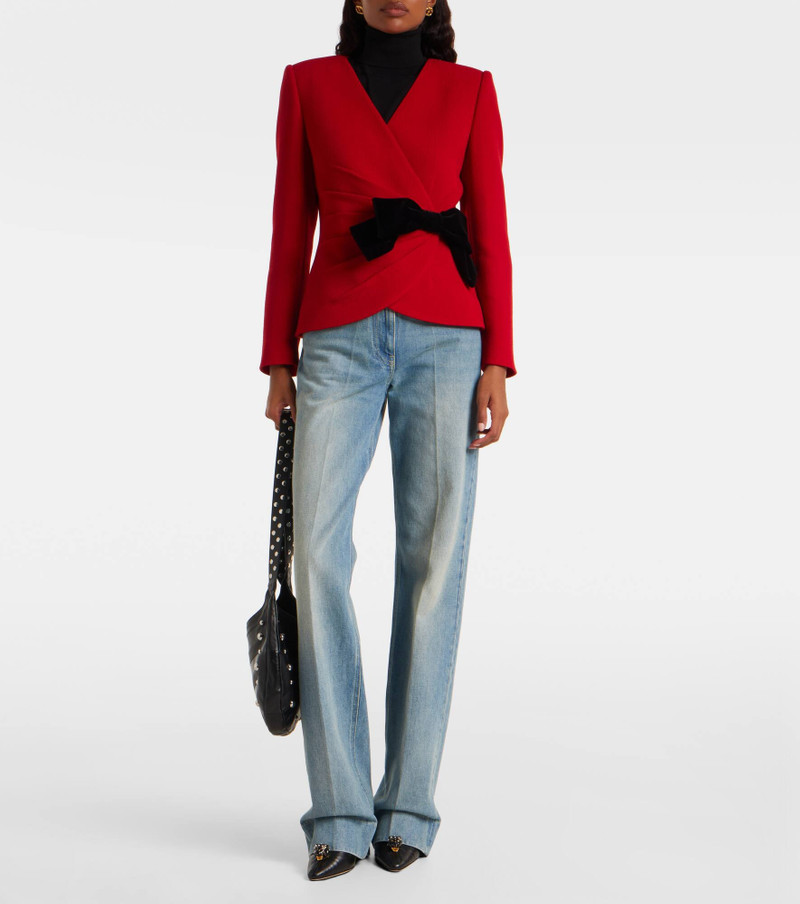Valentino Low-rise wide-leg jeans outlook