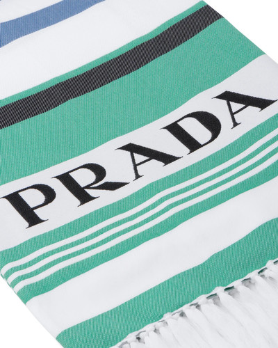 Prada Printed cotton beach towel outlook