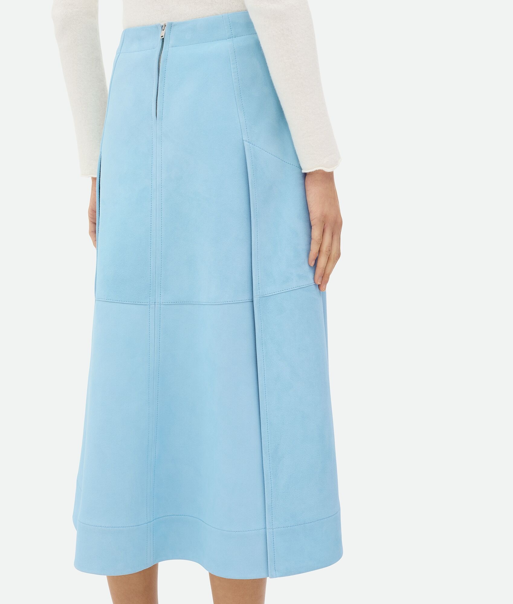 Suede Leather Skirt - 5