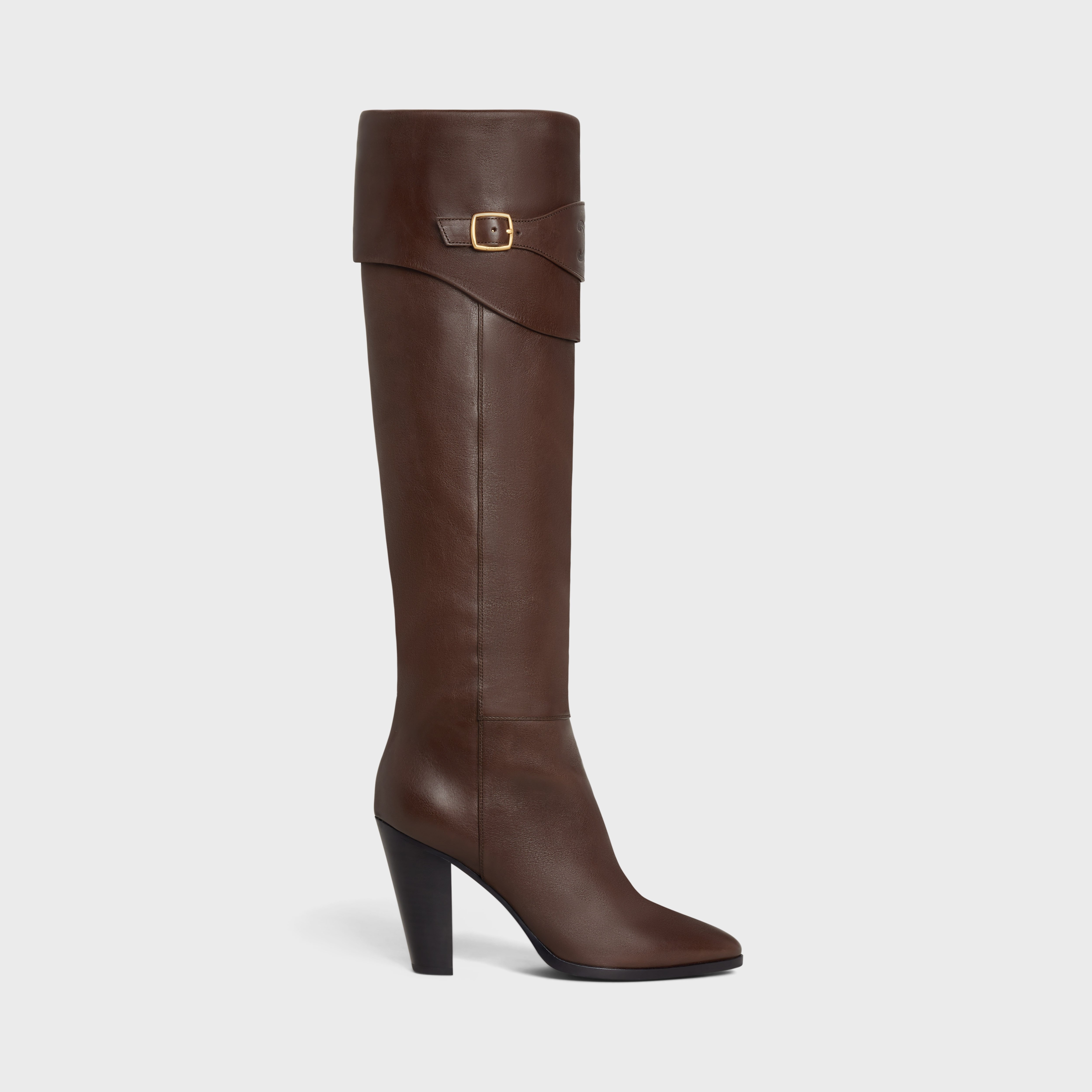 RIDING BOOT WITH TRIOMPHE CELINE WILTERN in CALFSKIN - 1