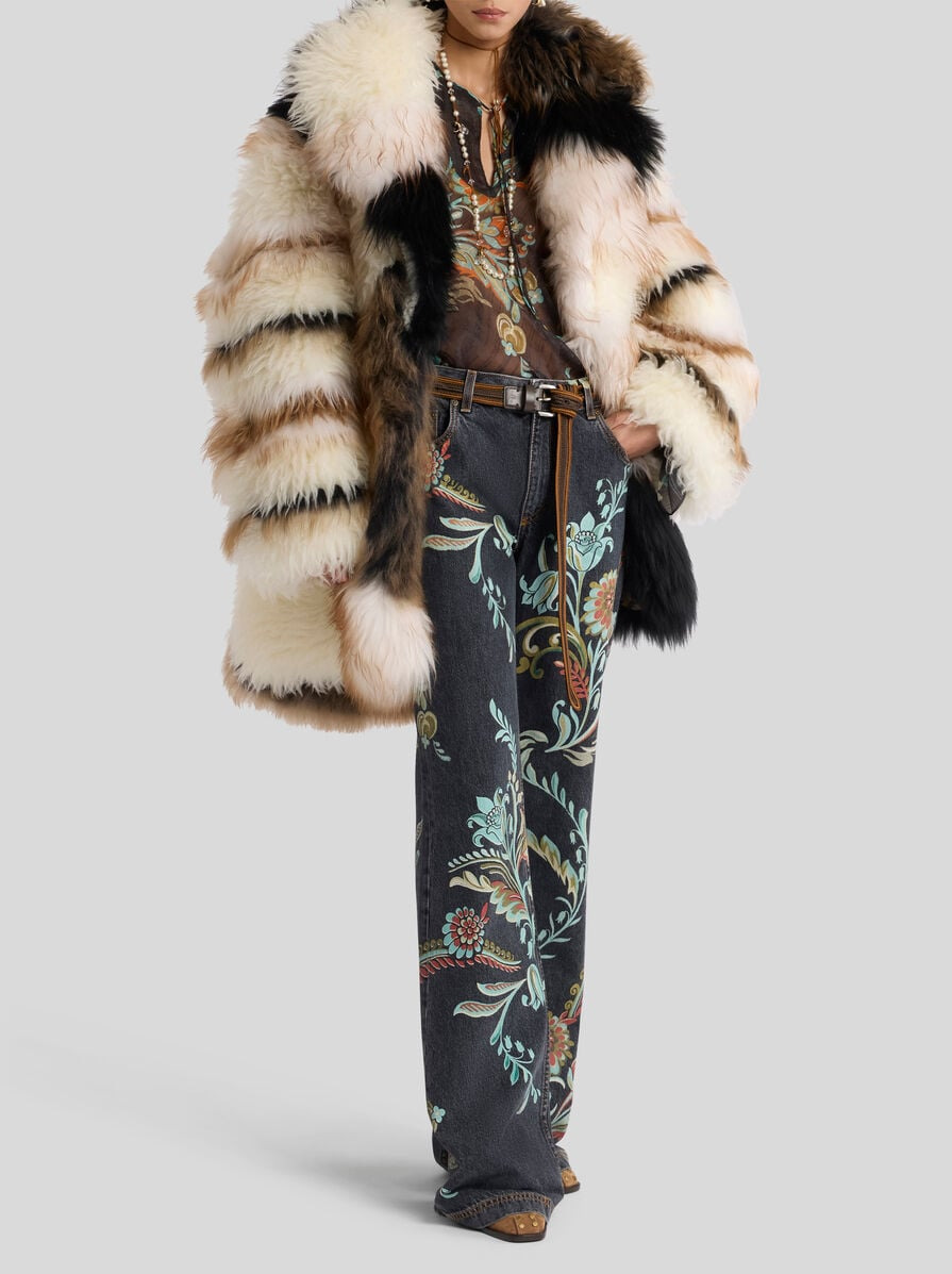 MIXED FUR COAT - 3