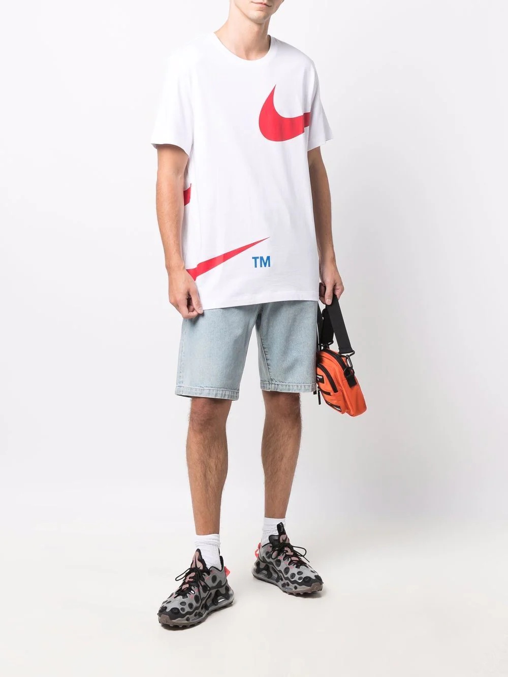 Swoosh-print short-sleeved T-shirt - 2