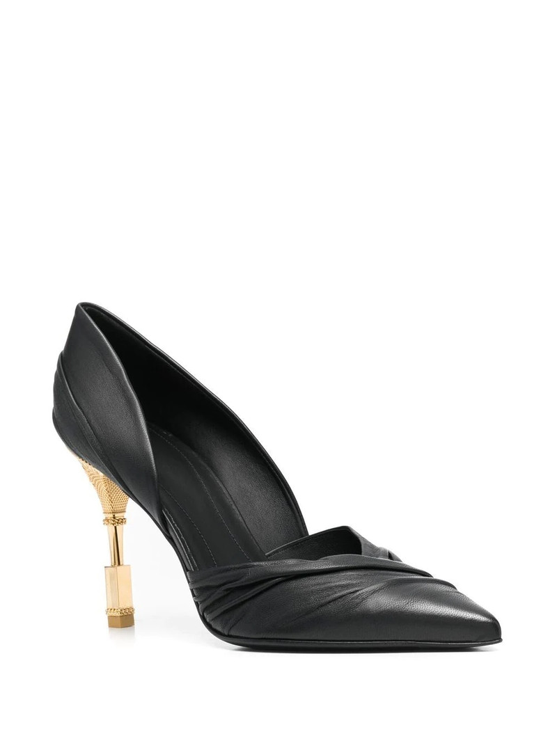 Balmain Moneta leather pumps outlook