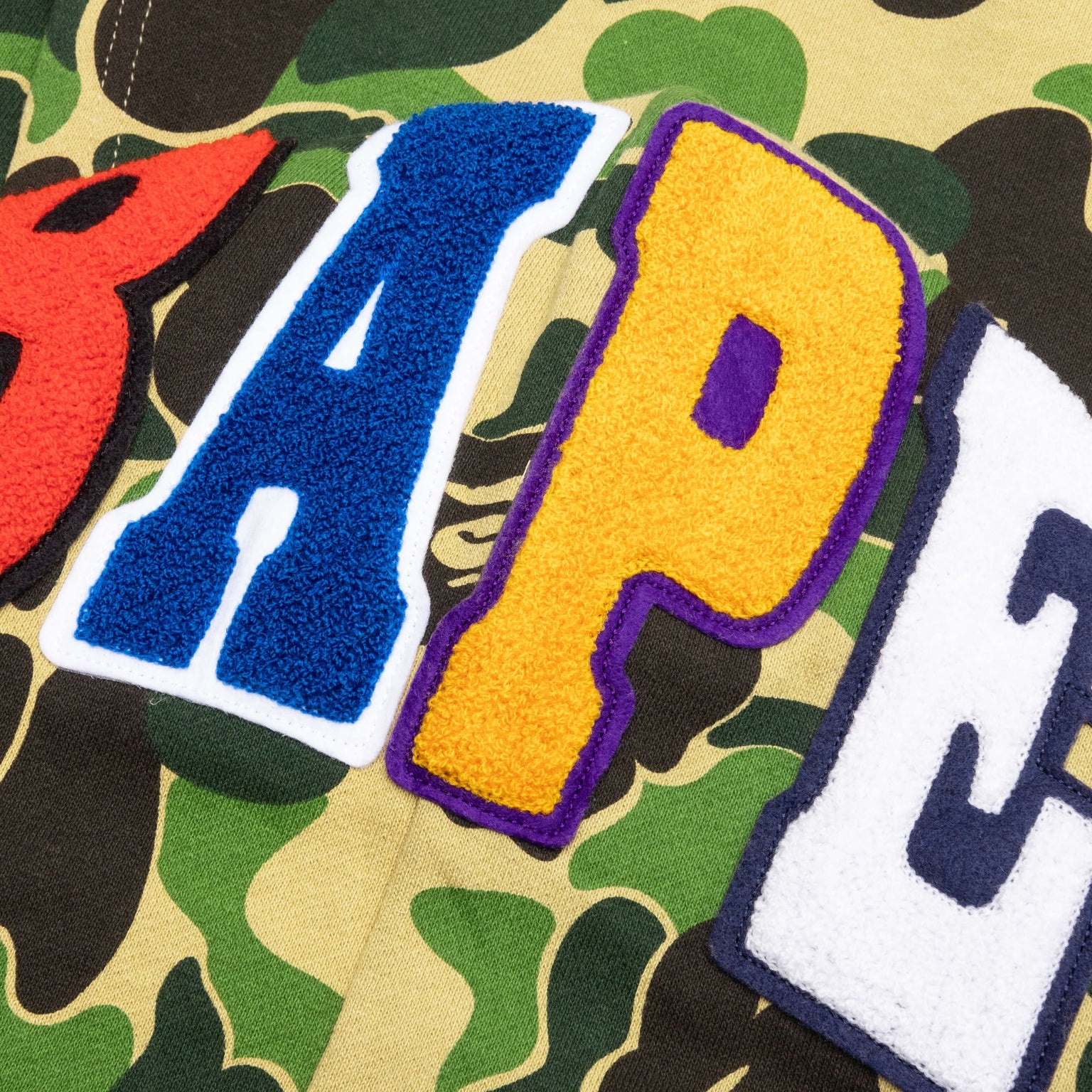 ABC CAMO 2ND APE PULLOVER HOODIE - GREEN - 6