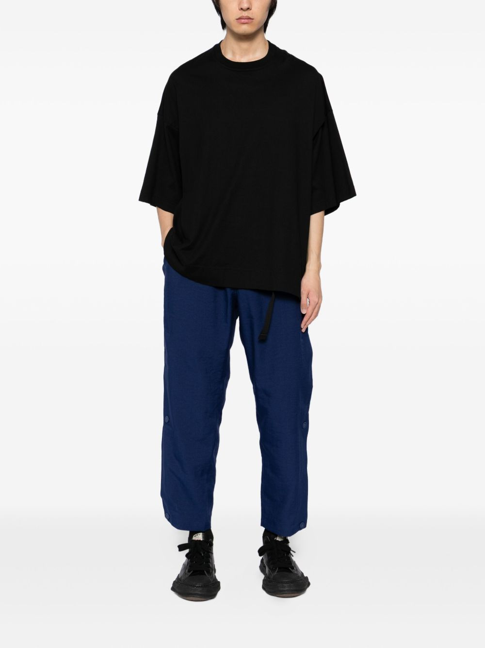 belted straight-leg trousers - 2