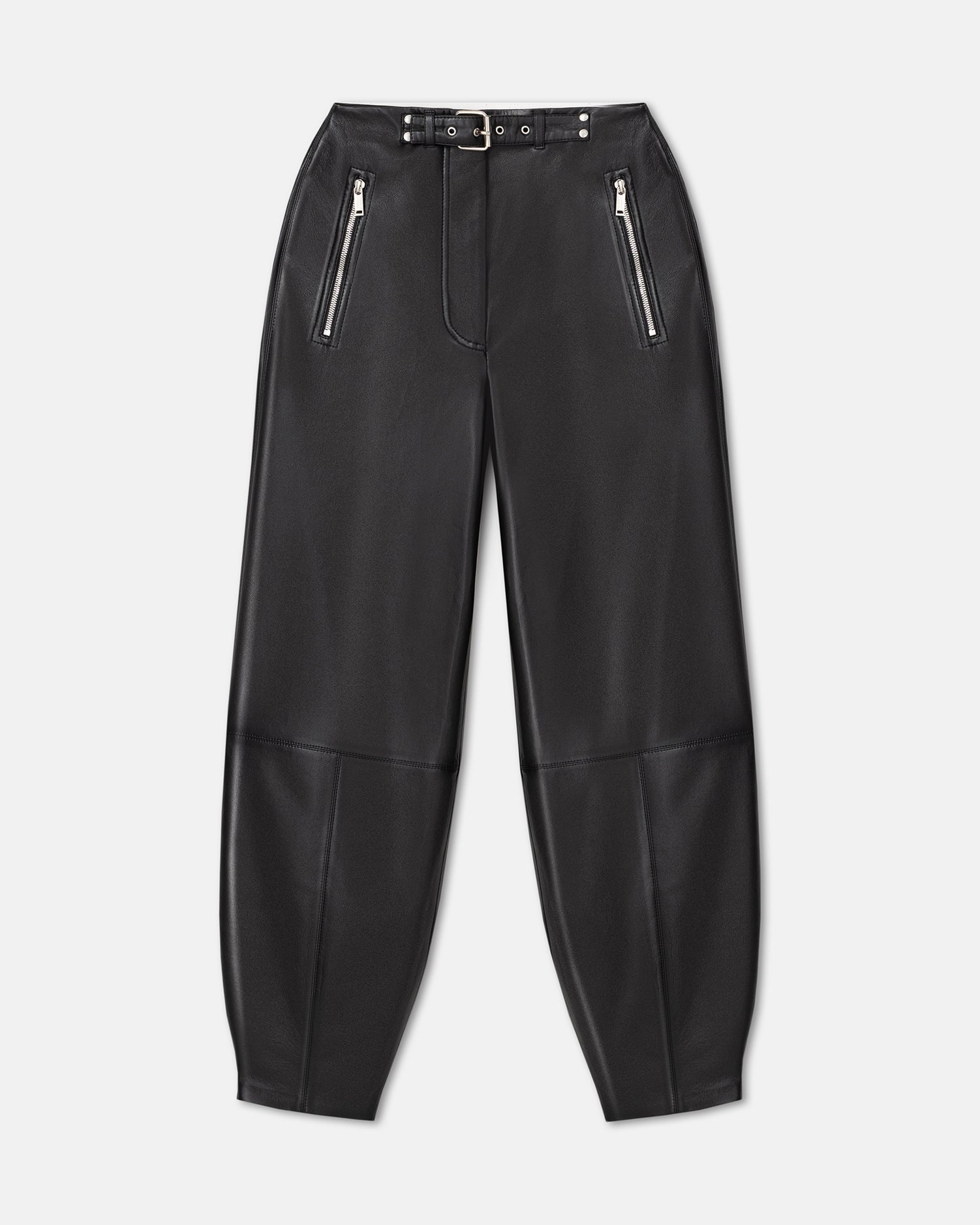 Regenerated Leather Biker Pants - 1