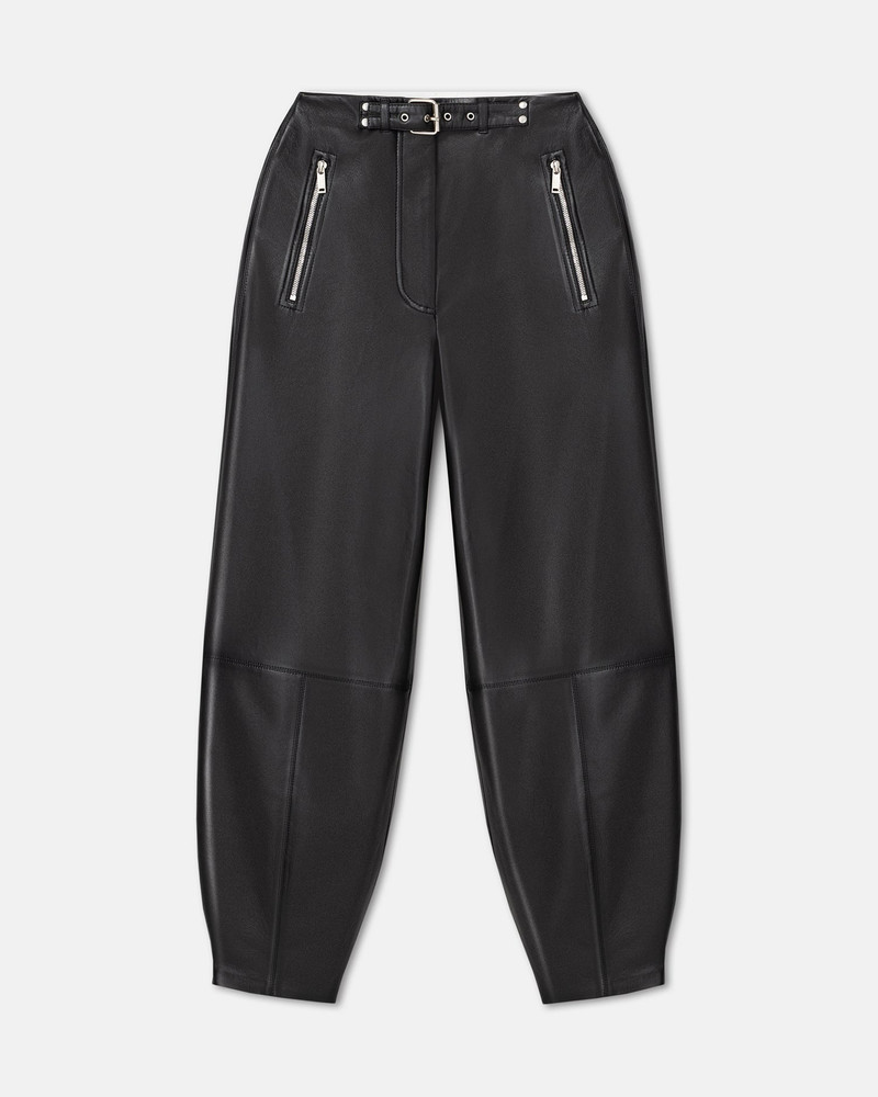 Regenerated Leather Biker Pants - 1