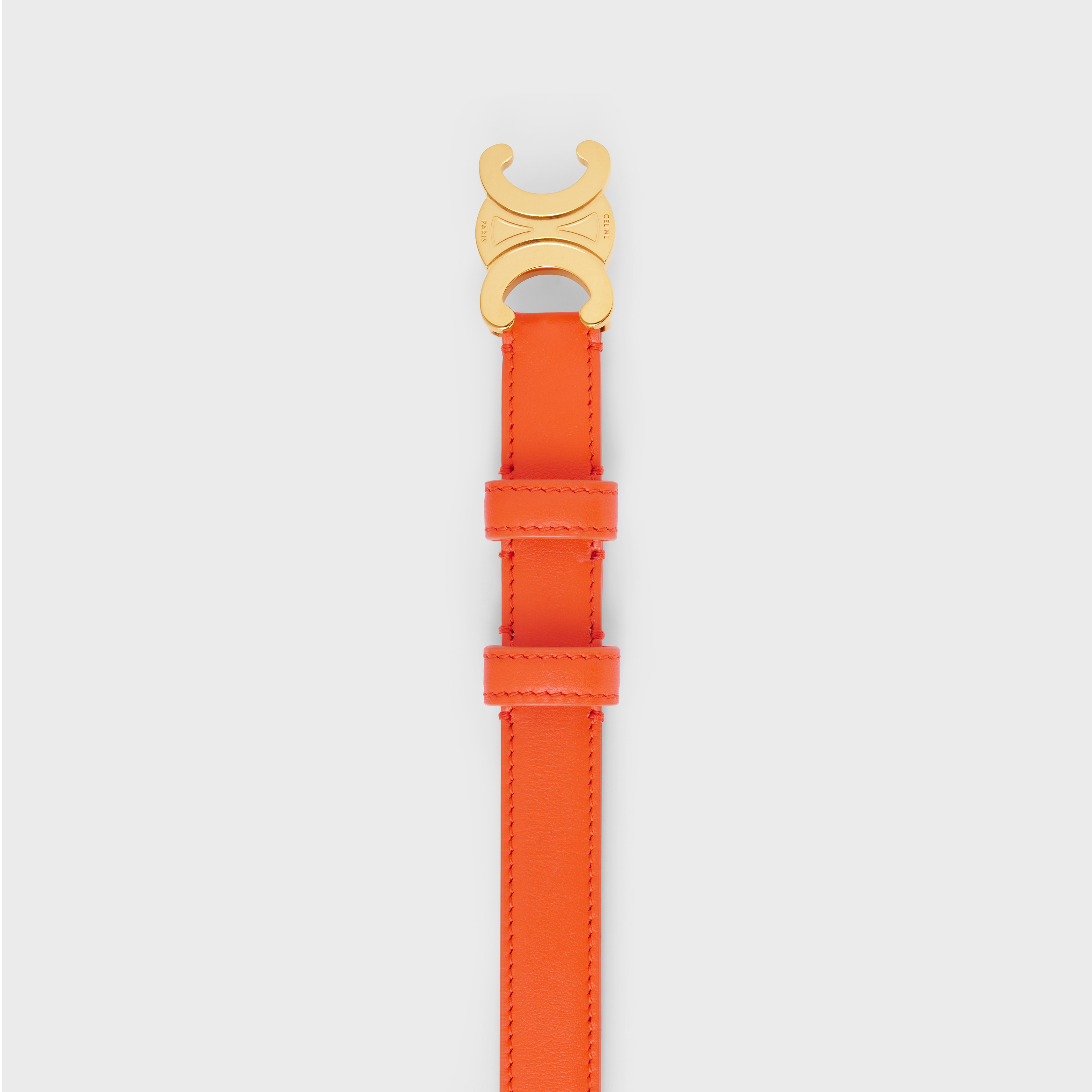 Small Triomphe Belt in Smooth Calfskin - 2