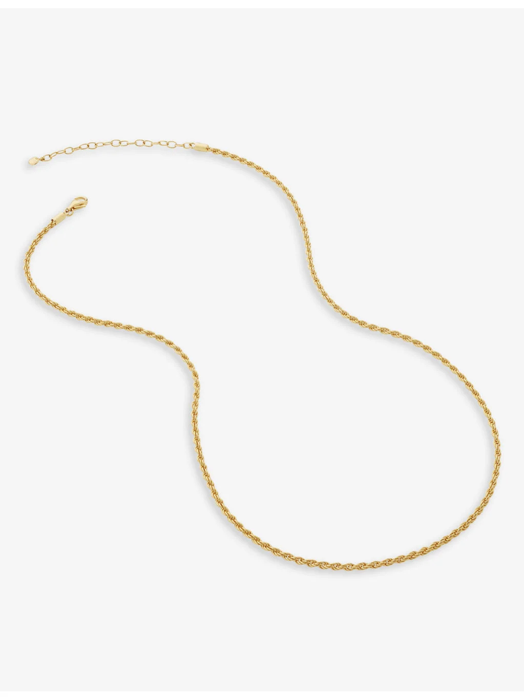 Rope-effect 18ct yellow gold-plated vermeil sterling-silver chain necklace - 1