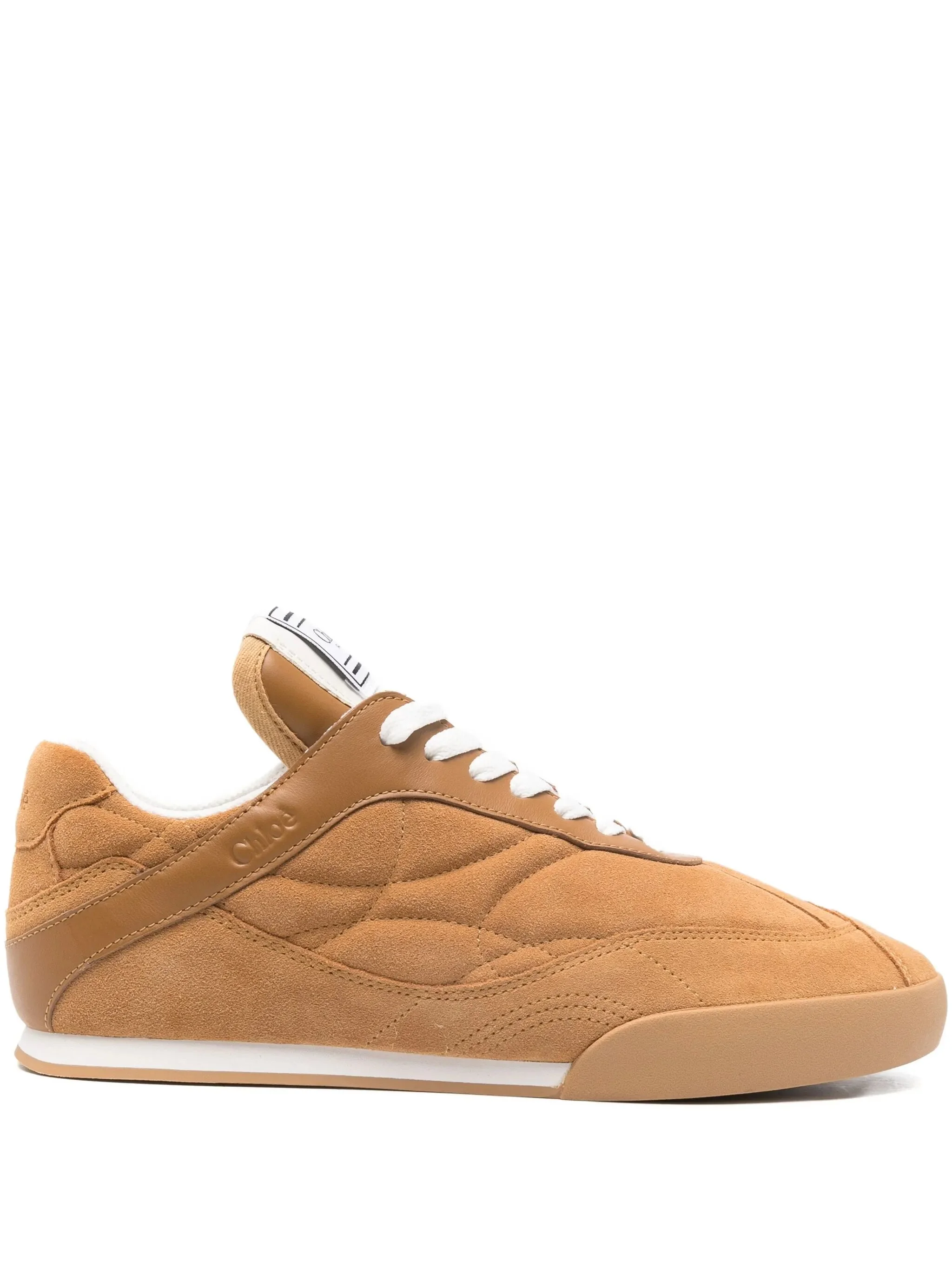 suede low-top sneakers - 1