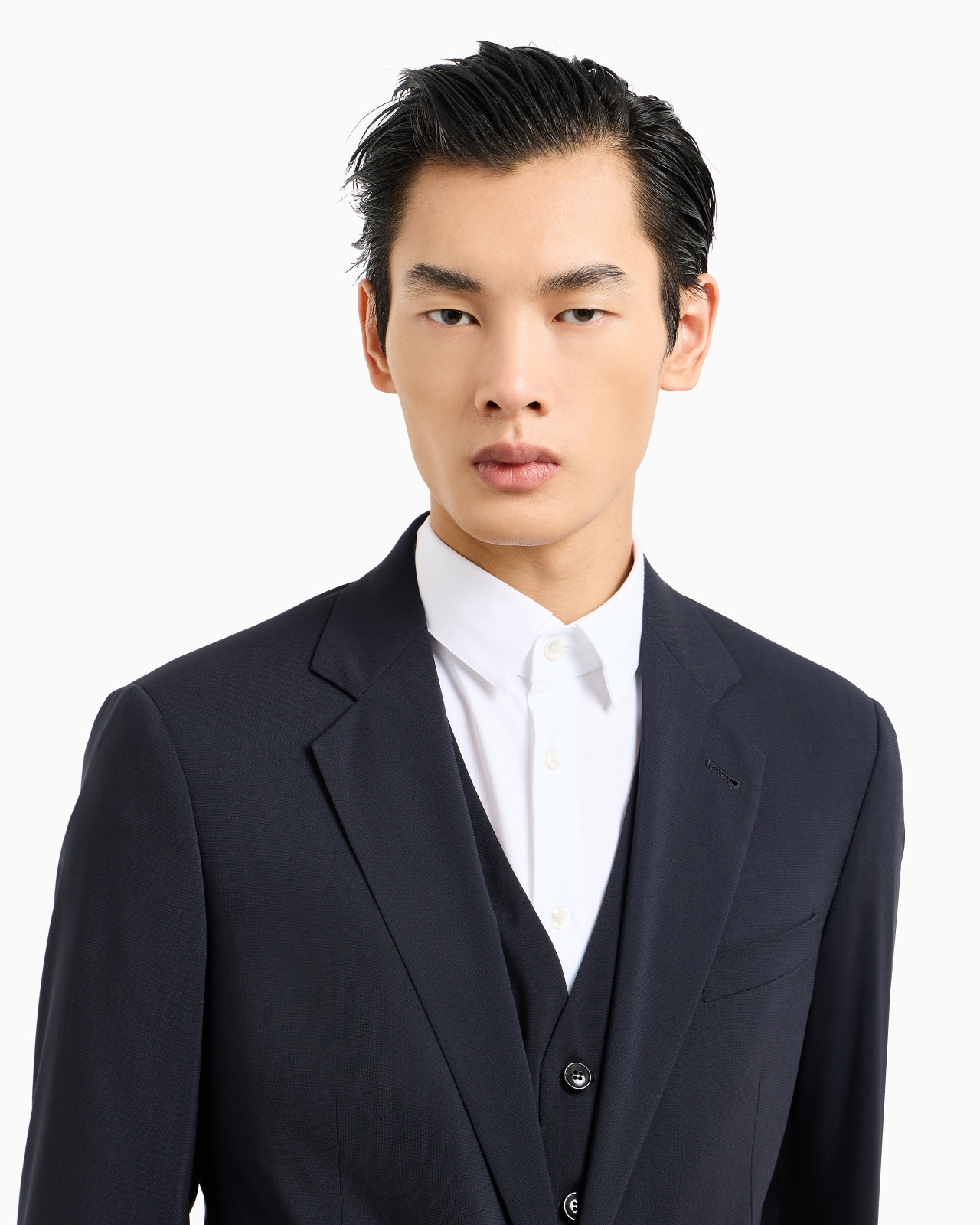 Pure virgin wool Soho line single-breasted jacket - 5