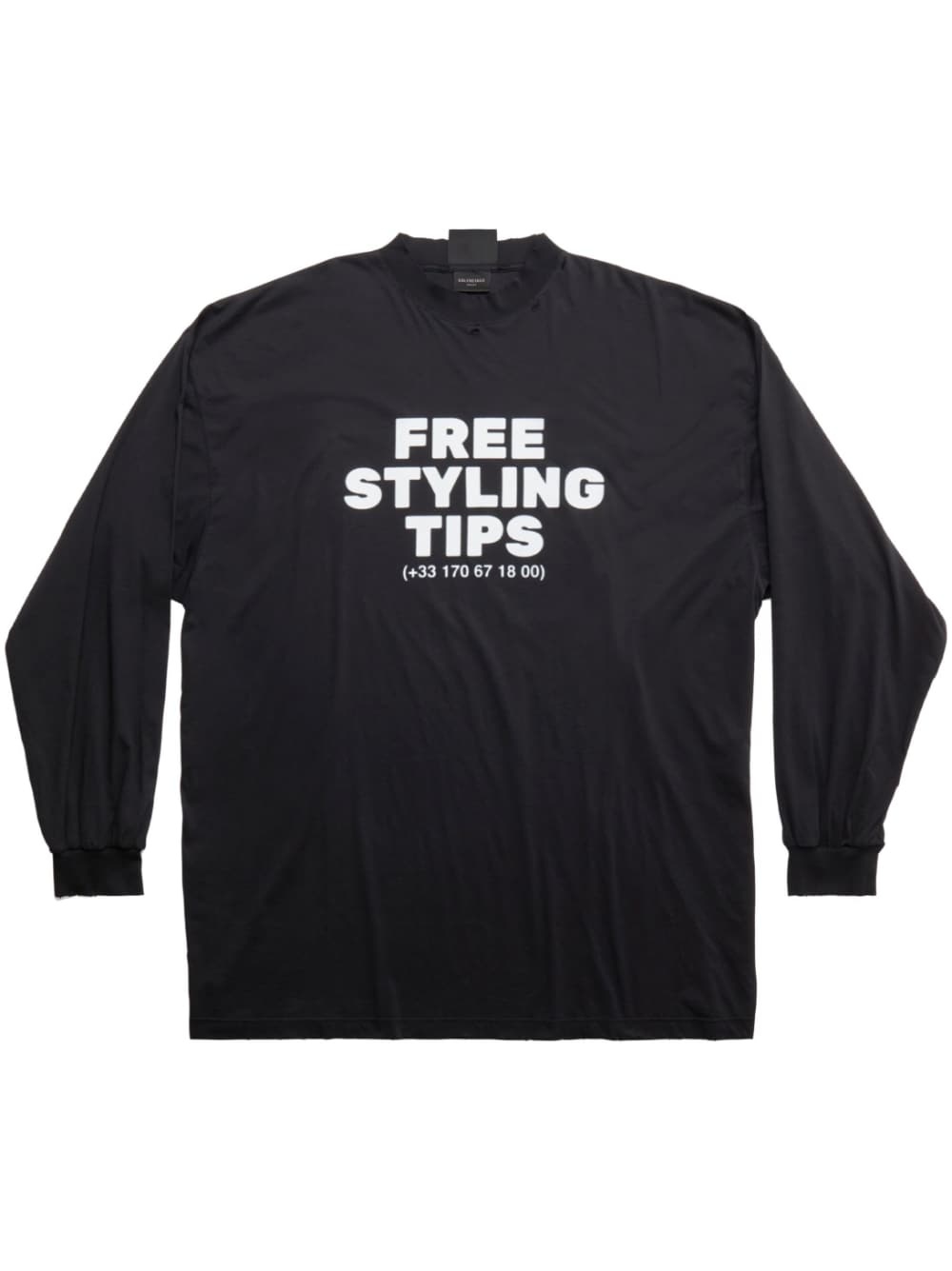 oversized long-sleeve hoodie - 1
