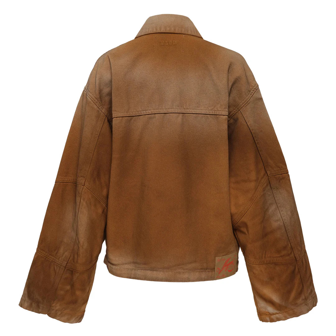 Brown Utility Pocket Detail Jacket - 2
