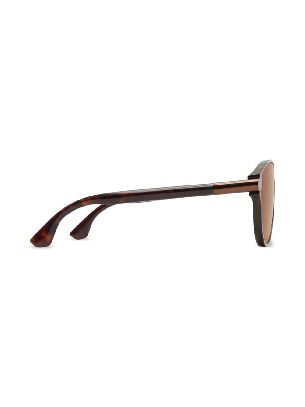 Tubular pilot-frame sunglasses - 2