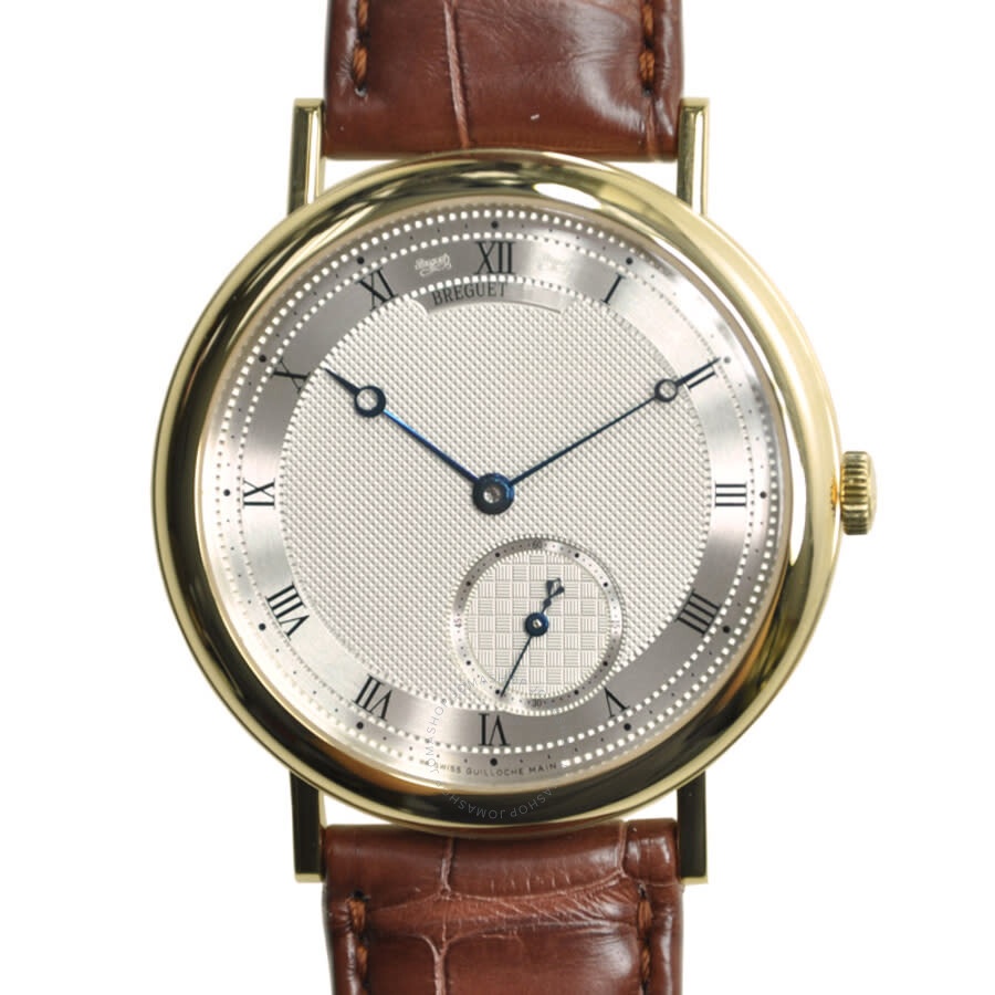 Breguet Classique Silver Dial Automatic 18kt Rose Gold Brown Leather Men's Watch 5140BA129W6 - 2