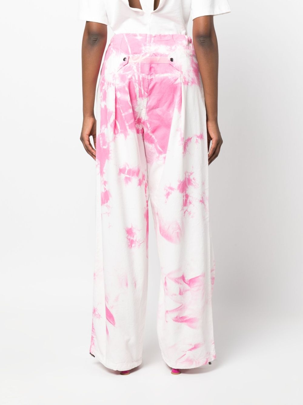 tie-dye cargo trousers - 4