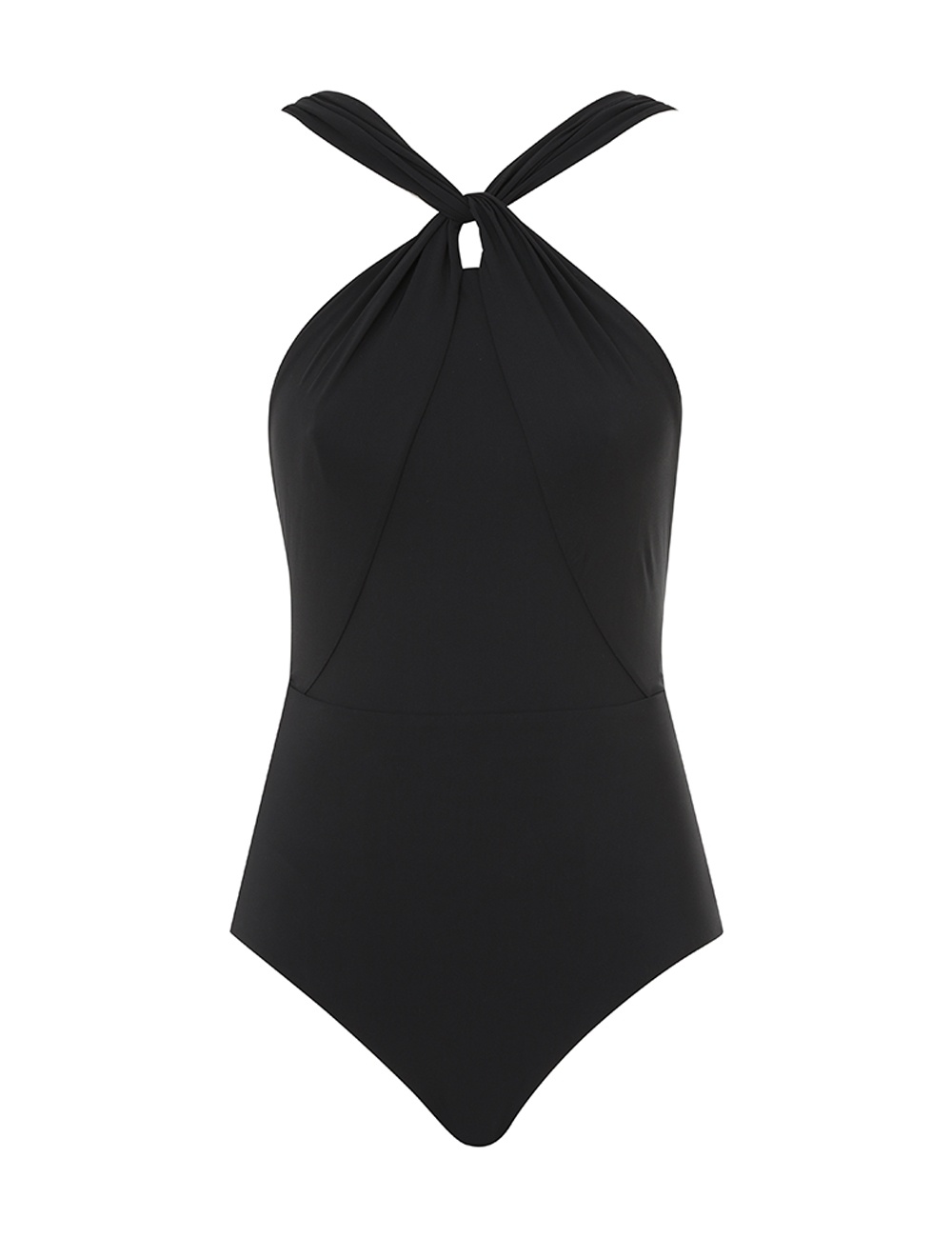 OTTIE HIGH NECK DRAPED 1PC - 1