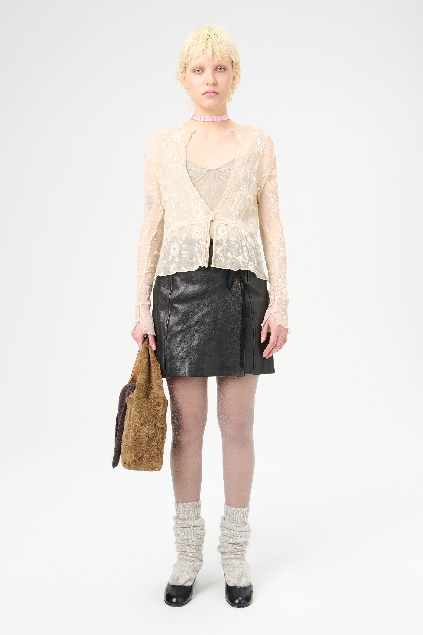 Waist Blouse Winter Garden Organza - 2