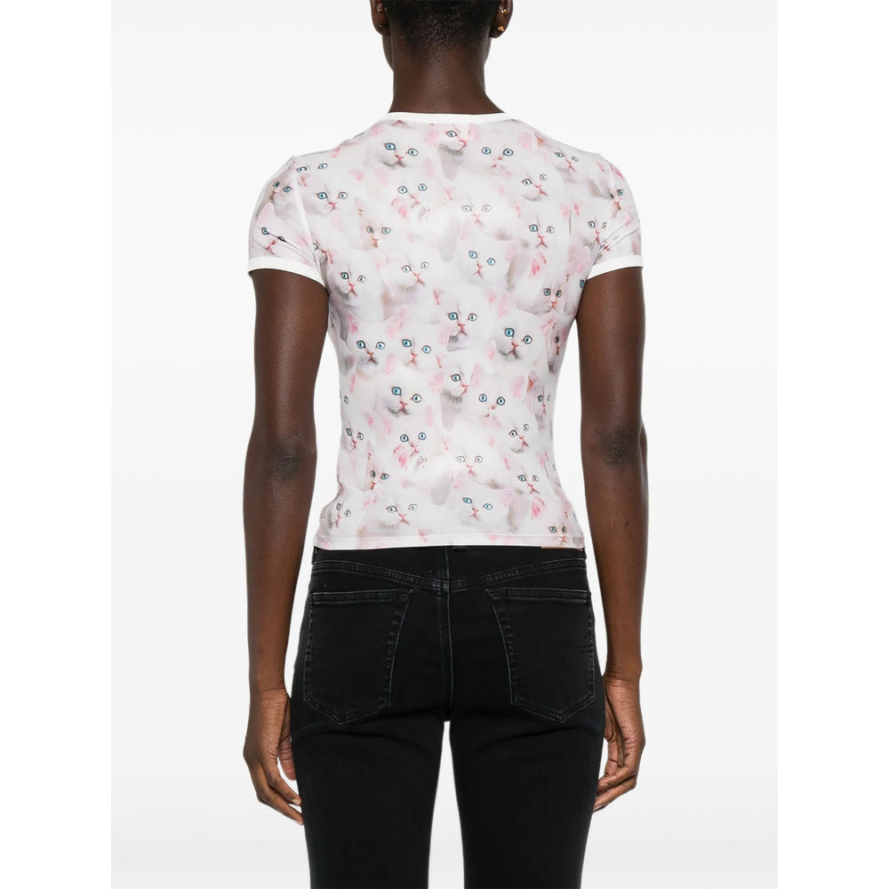 Diesel White Tops - T-Shirts & Jerseys Women - 4