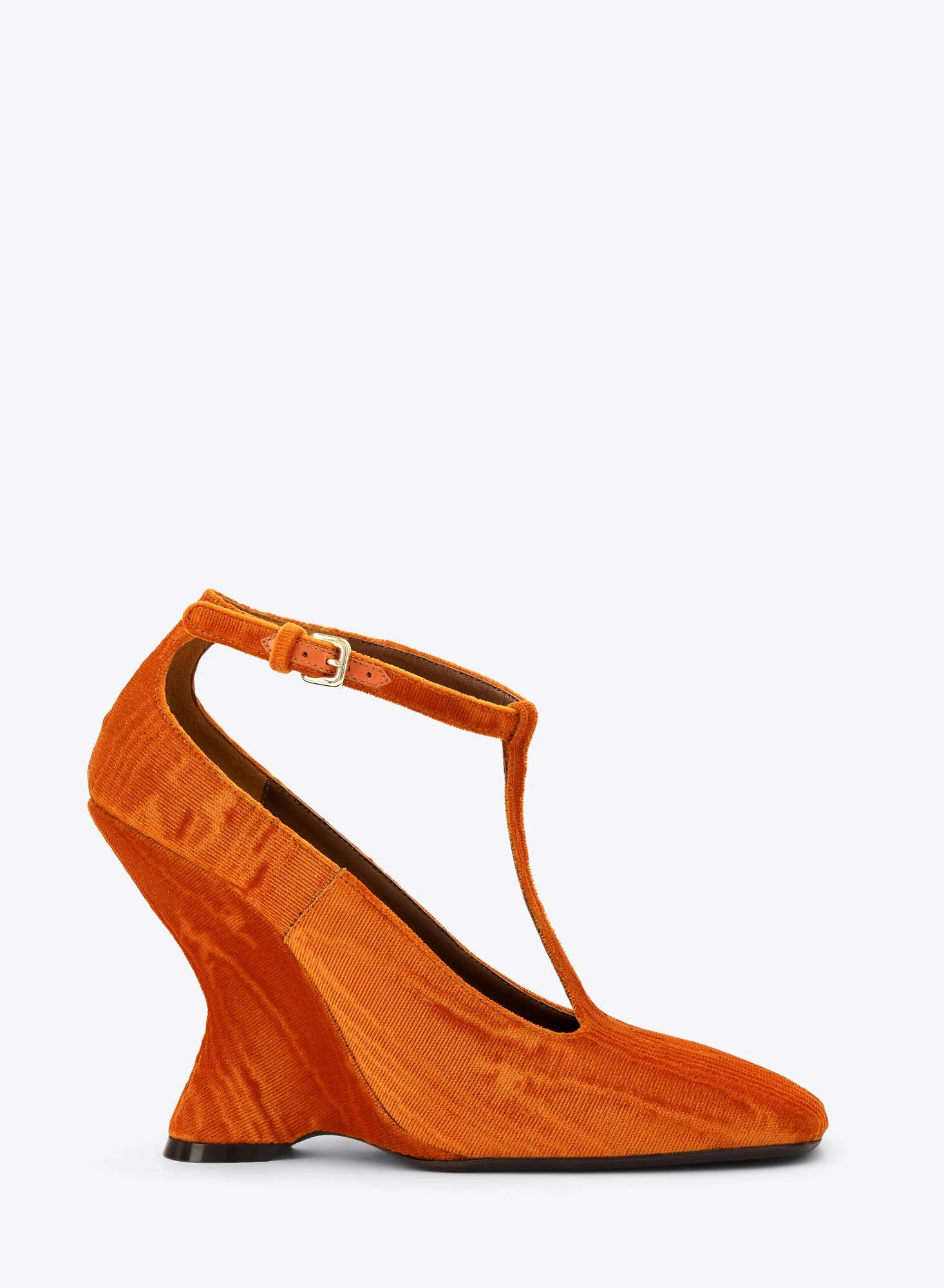 VELVET WEDGE PUMPS - 1