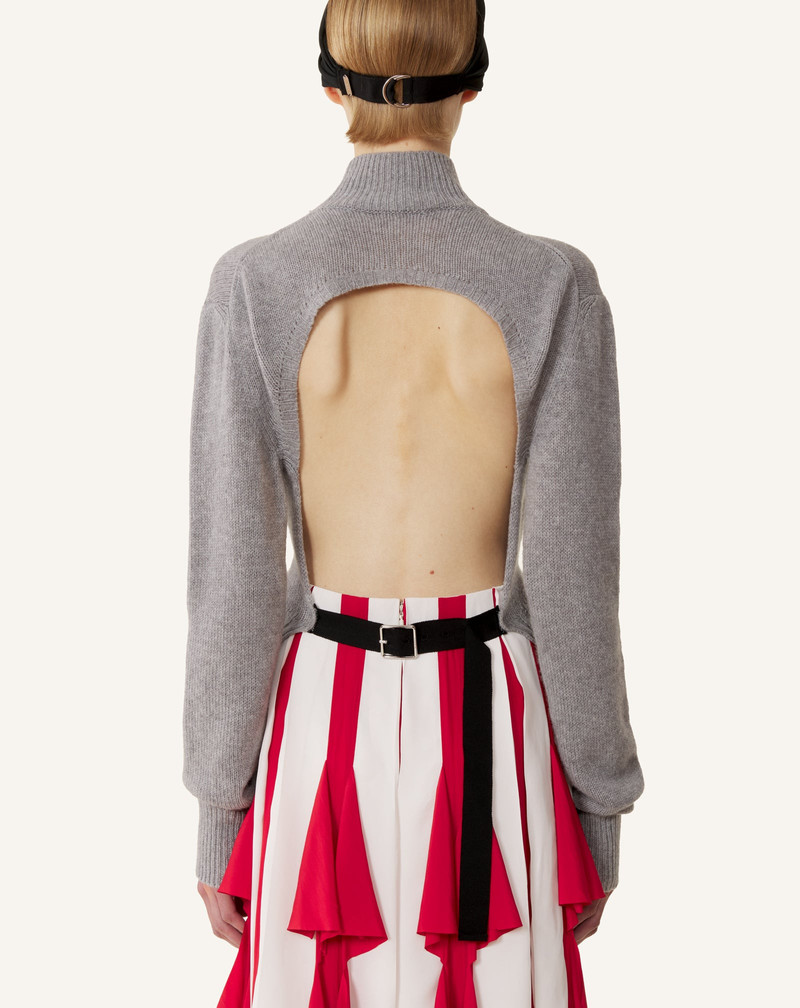 OPEN-BACK SWEATER IN CASHMERE 4