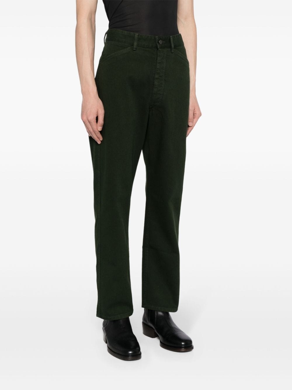mid-rise straight-leg jeans - 3