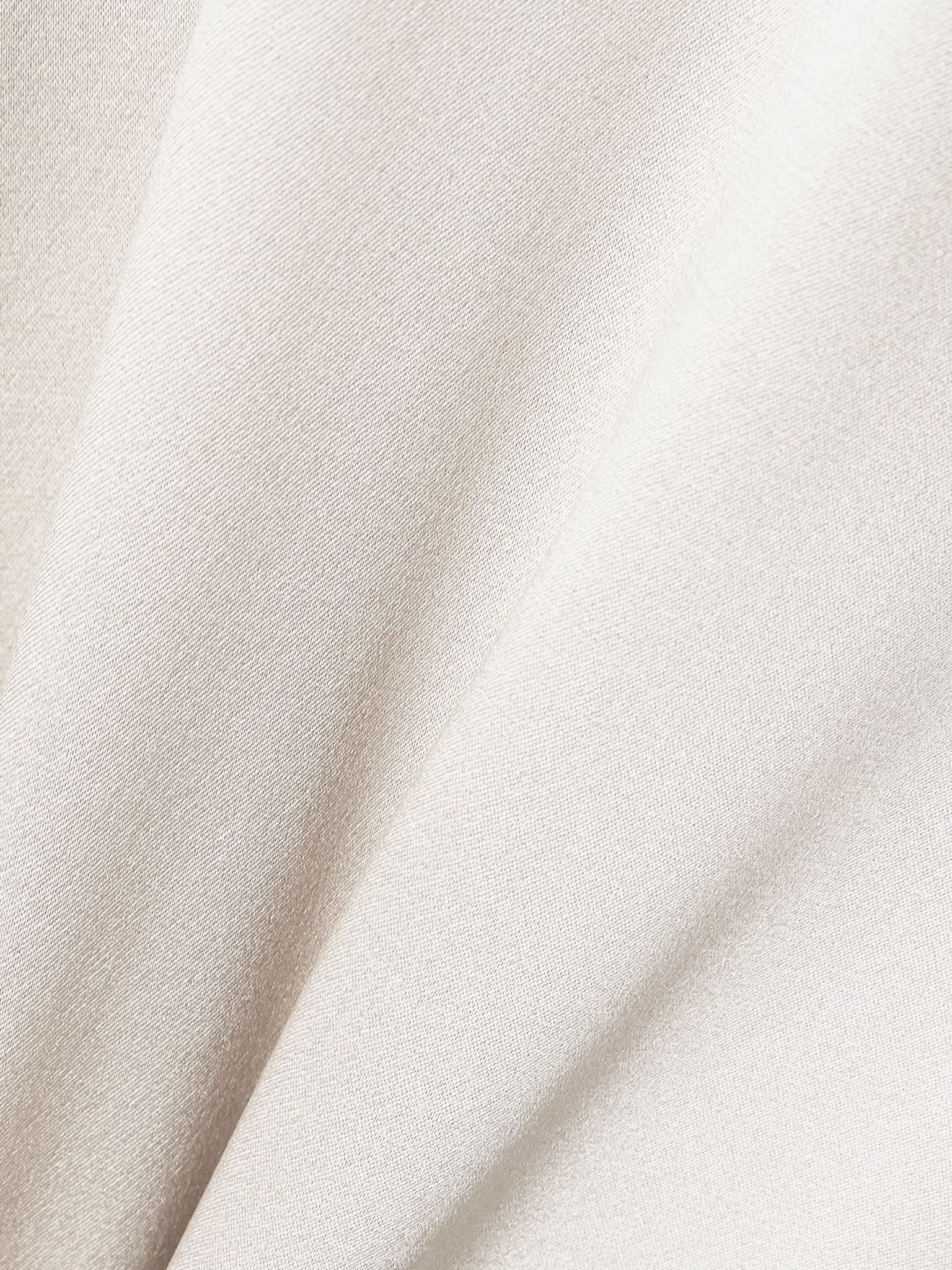 Silk-satin shirt Ivory - 5
