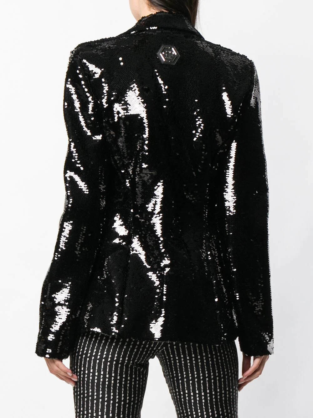 sequin embellished blazer - 4