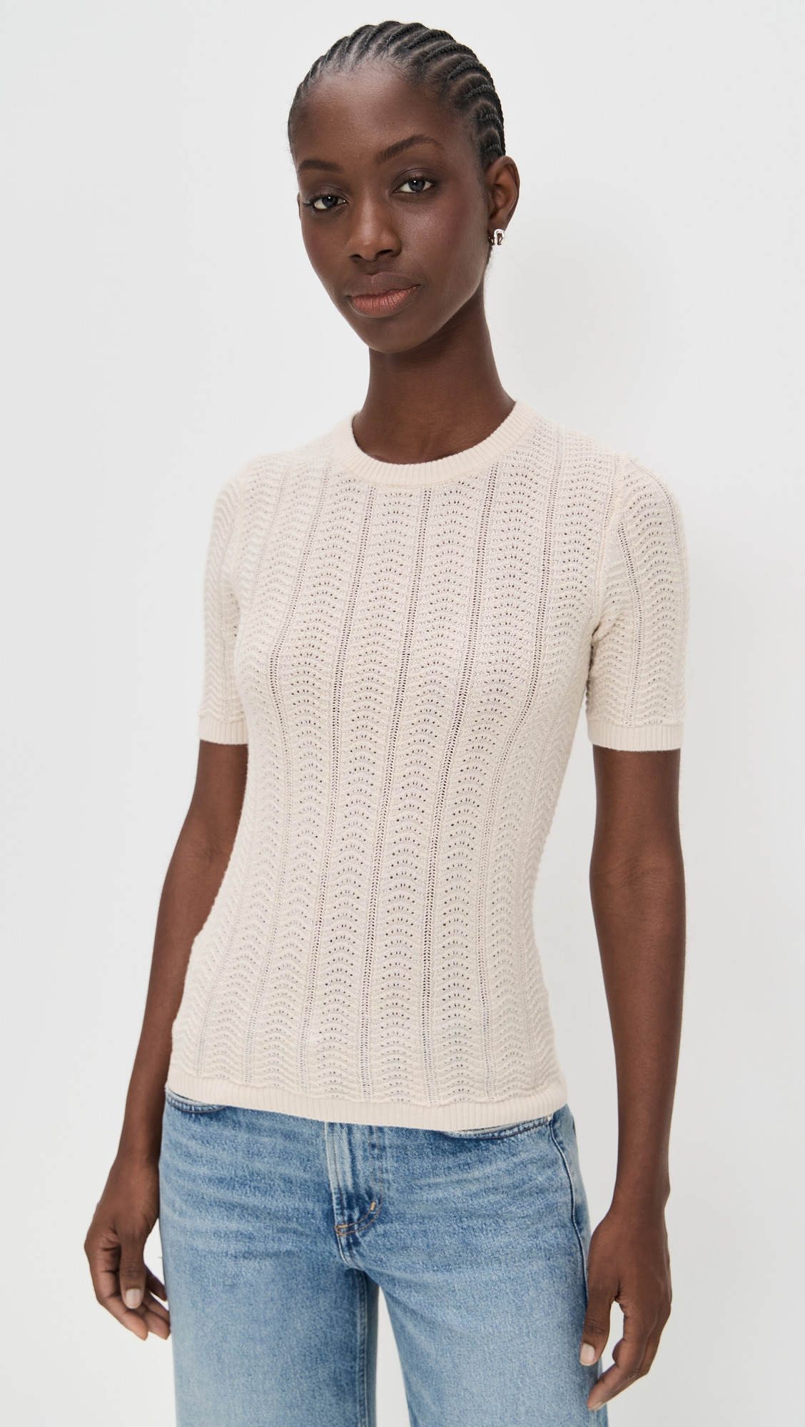 Francesca Merino Short Sleeve Sweater - 6