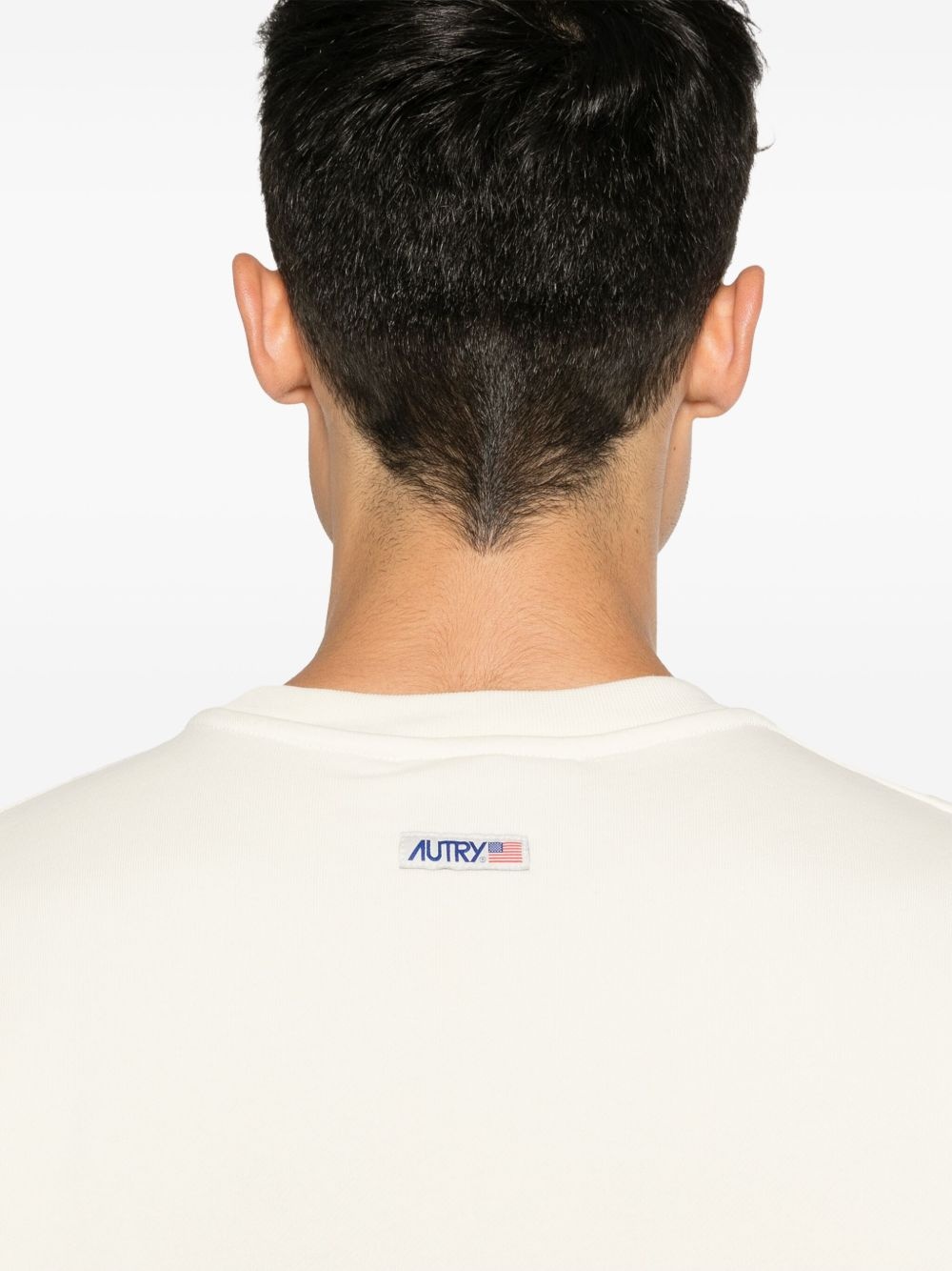 logo-patch jersey sweatshirt - 5