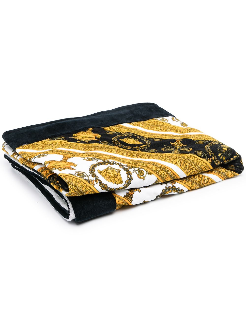 baroque-print beach towel - 1