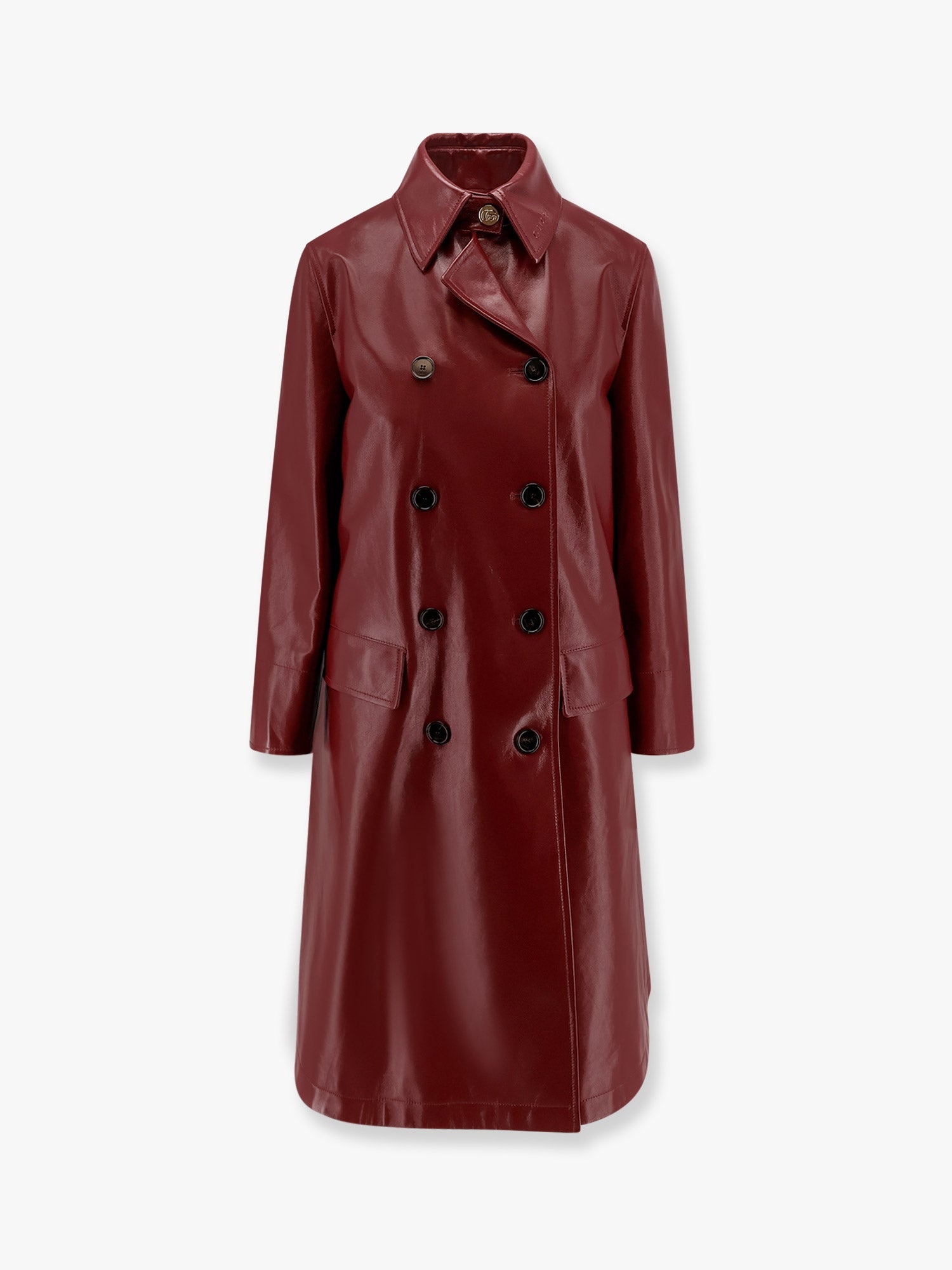 Leather Trench Gucci Vintage Gucci Black Leather Trench Coat