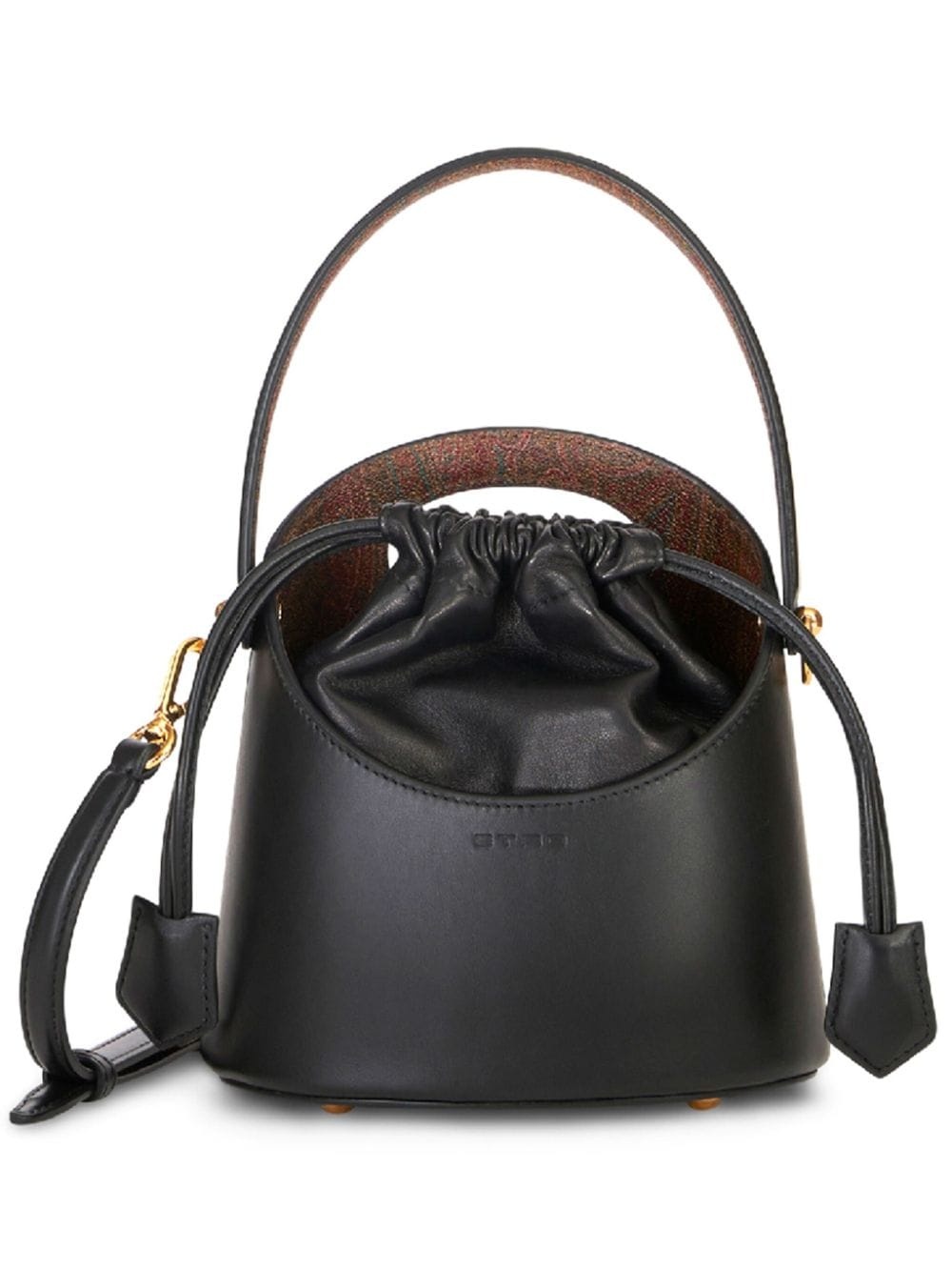 Saturno leather bucket bag - 1