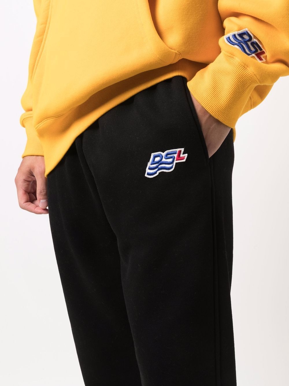 logo patch sweatpants - 5