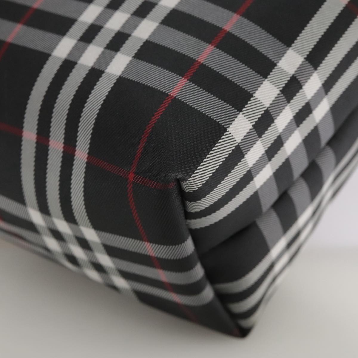 Burberry Nova Check Hand Bag Nylon Black - 14