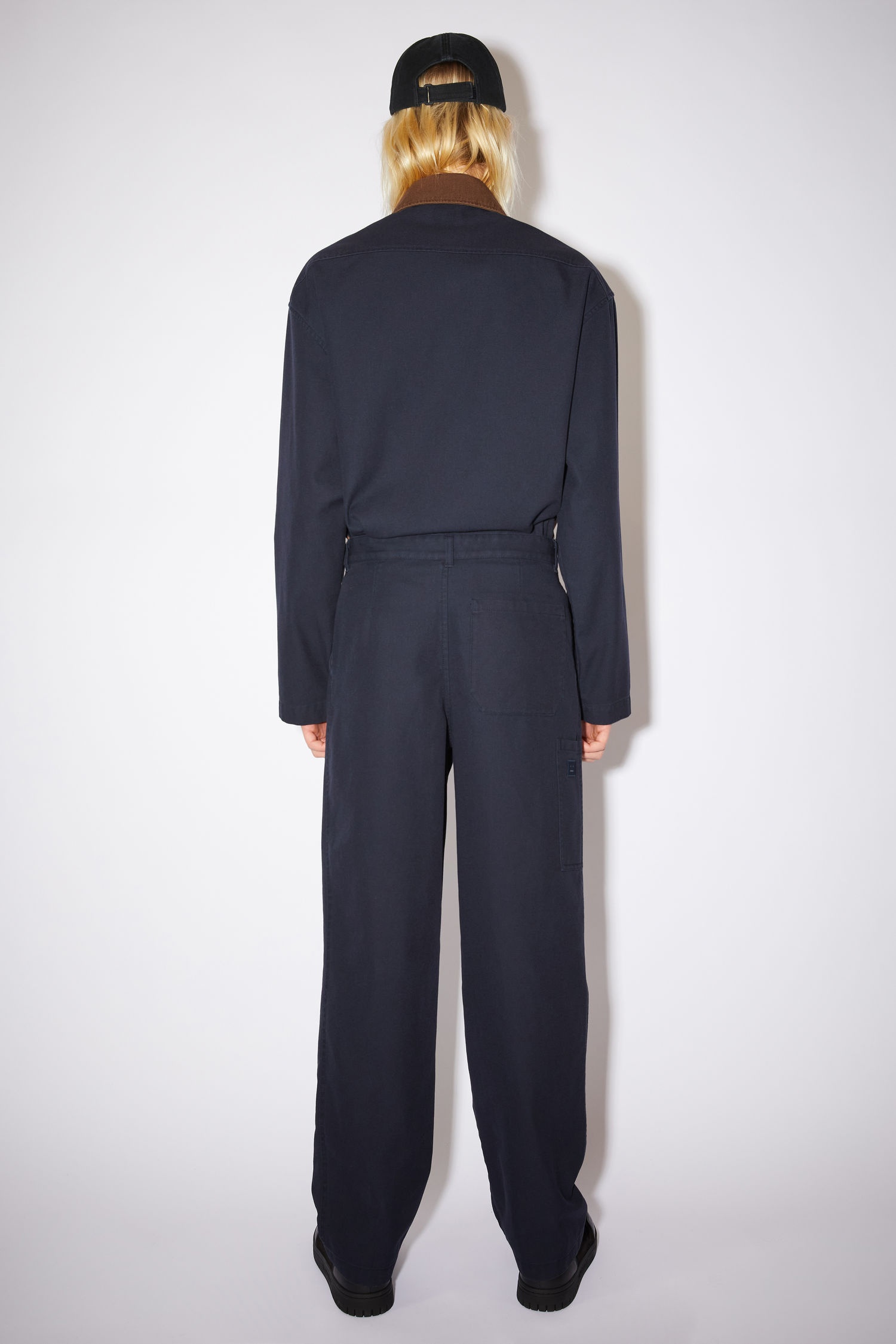 Workwear trousers - Navy/Dark brown - 3