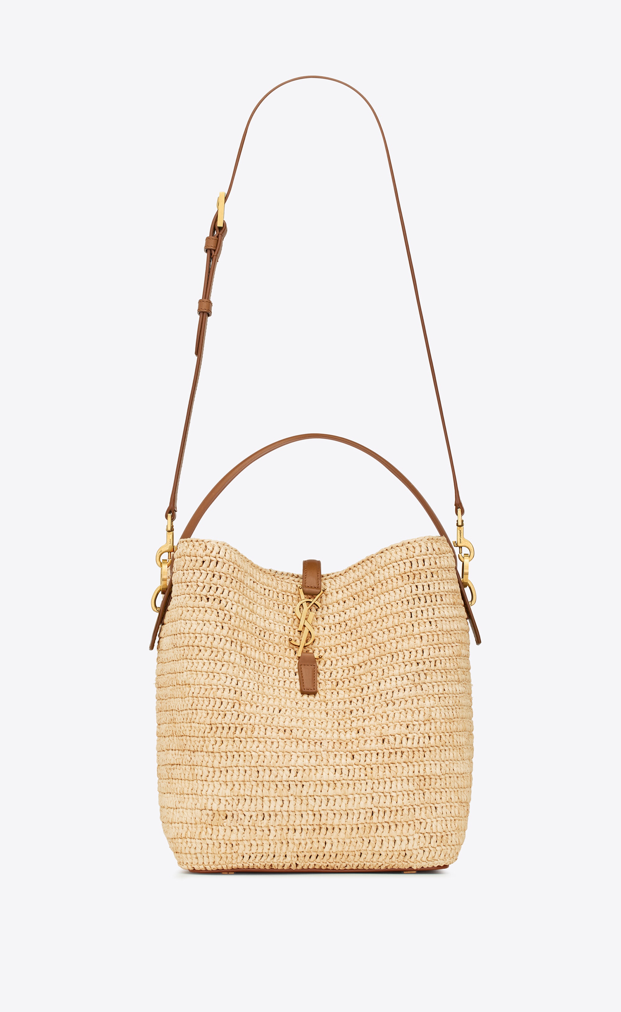 le 37 in woven raffia and vegetable-tanned leather - 3